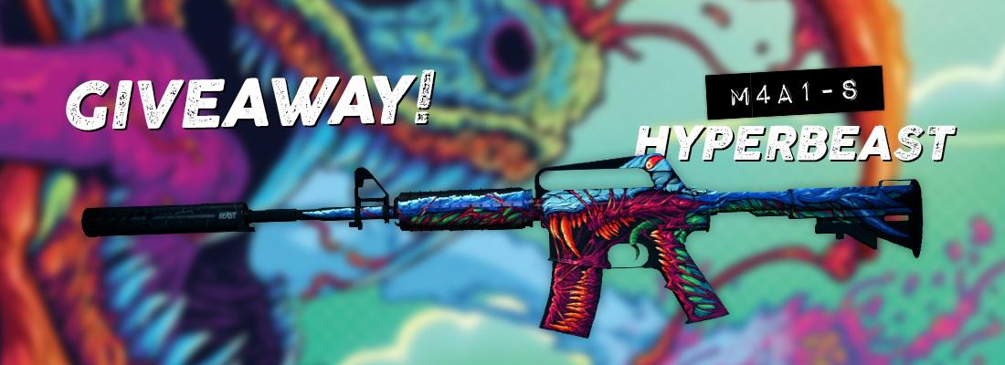 CSGOJackpotcom's tweet photo. DAILY GIVEAWAY! LET'S GO! RT+Follow for a chance to win a M4A1-S | Hyper Beast! Winner in 24h! #CSGOJackpot http://t.co/NsR9t05il5