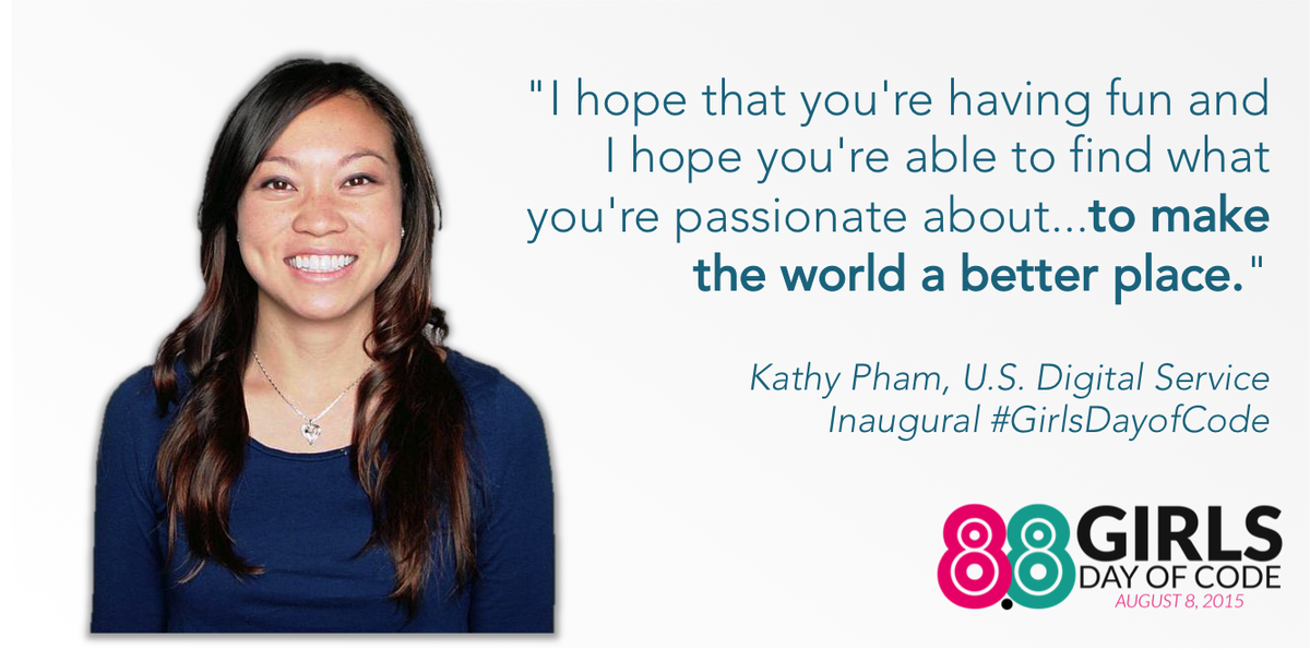 100GirlsofCode's tweet photo. We can't thank @kathytpham enough for spending part of her Saturday with us for #GirlsDayofCode last week! http://t.co/fiER8qEBp9