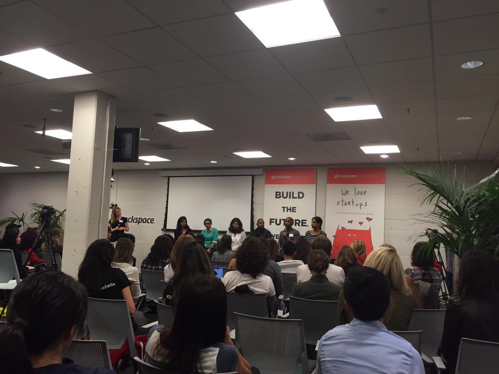 HackathonHacker's tweet photo. "There are very few industries where you can change the world. This is one of them." -@lesliehm #ILookLikeAnEngineer http://t.co/QmYVjO7Bjc
