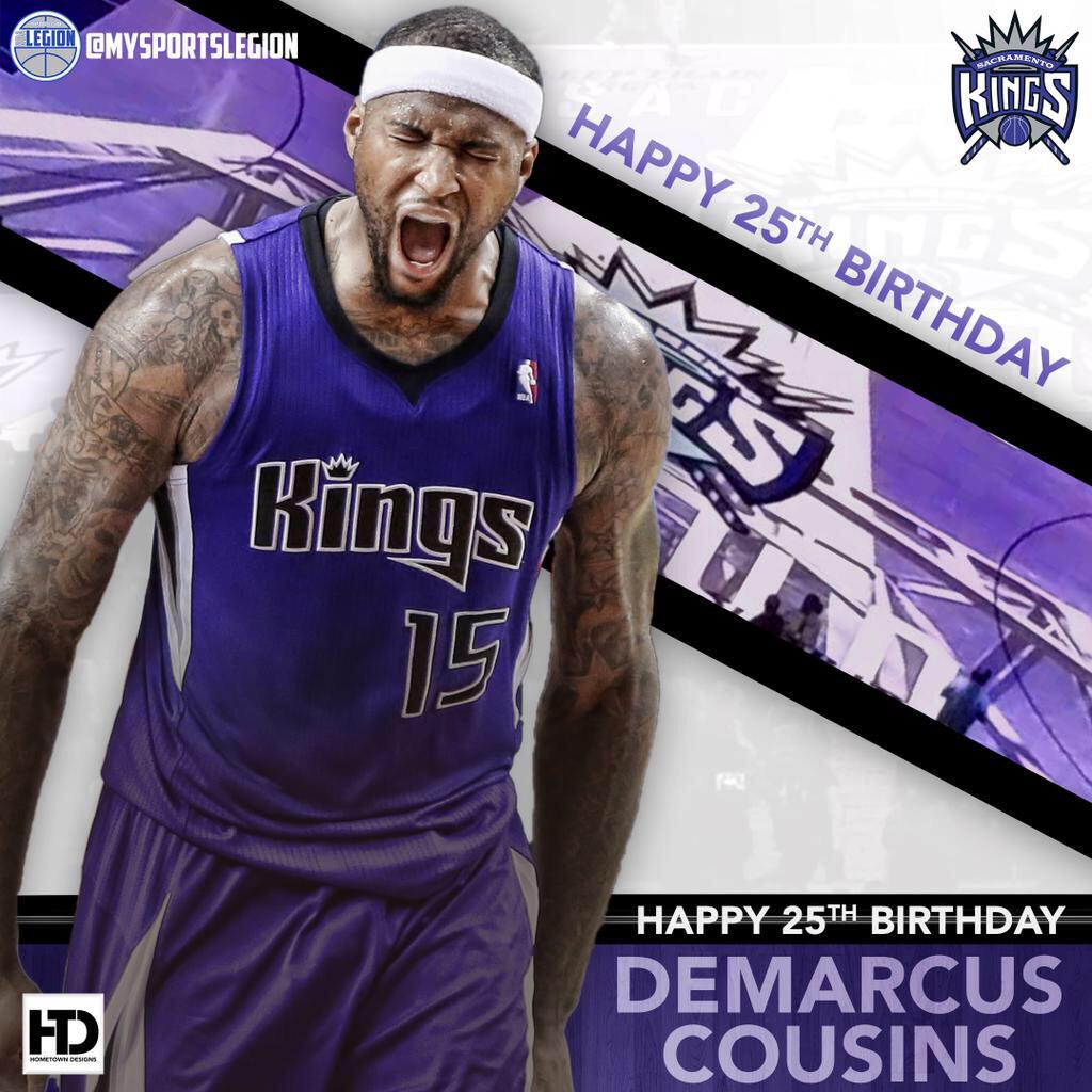 Boogie! Happy 25th birthday to Kings star DeMarcus Cousins! 