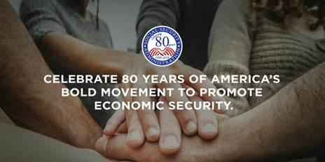 Let's strengthen and protect #SocialSecurity that helps secure livelihoods of 1/5 of Americans. #ssa80th