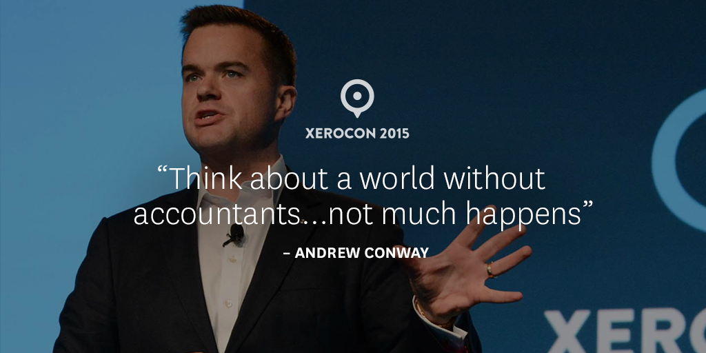 Xero's tweet photo. "Australian accountants top the list of trusted advisors globally" @AndrewConwayCEO #xerocon ^OG http://t.co/3UL7C2W4jt
