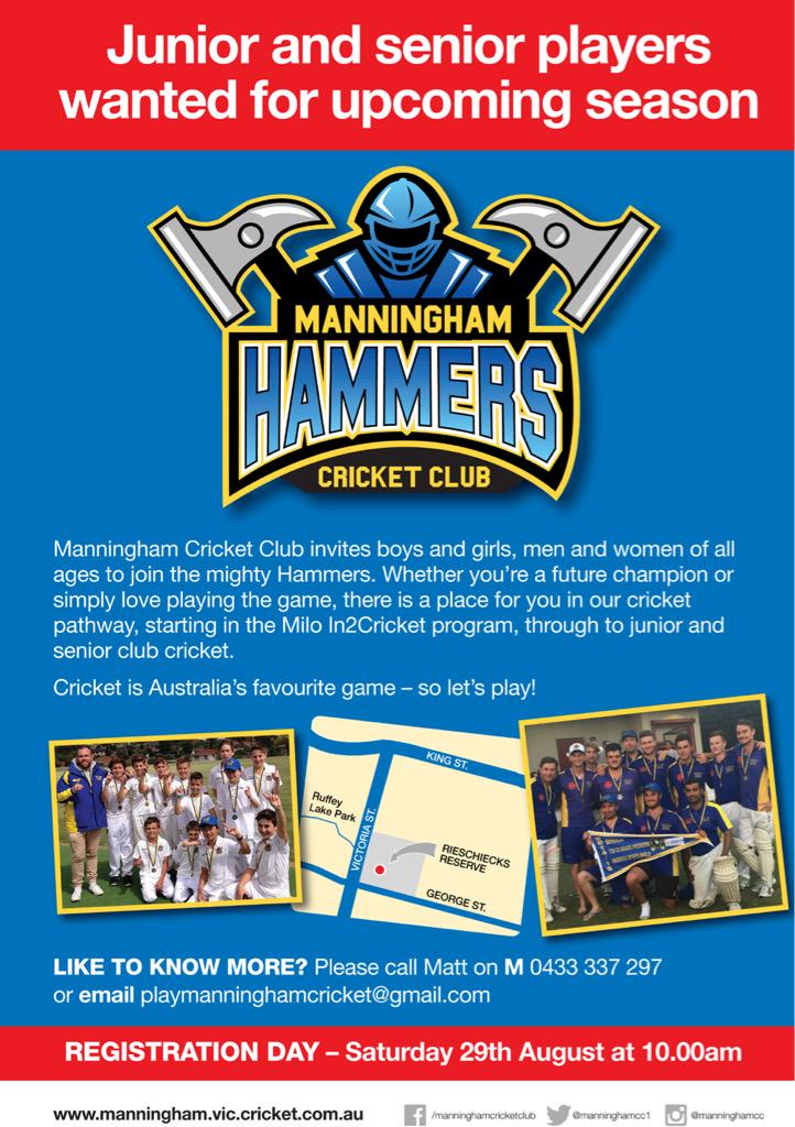 Put 10am 29 August at Rieschiecks Reserve into your diary and get your kids active this summer #Hammers