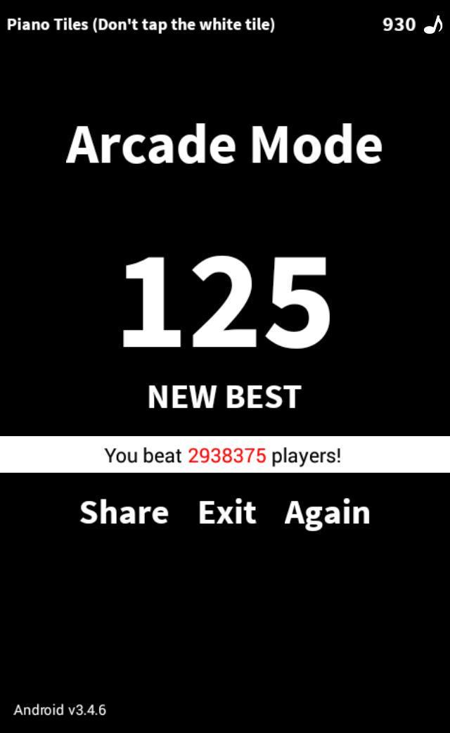 johnkenny2003's tweet photo. Arcade Mode, 125 pts! Who can beat me in @PianoTiles -> http://t.co/6JBJZvBPK5 I have fun with this games http://t.co/KkJue5Vyye