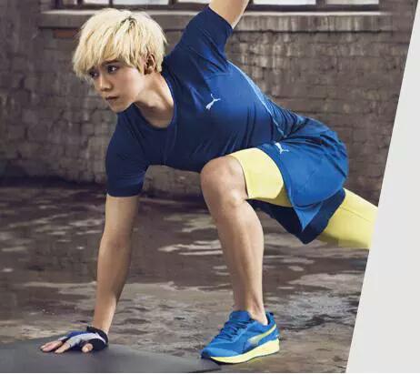 LuhanWorld's tweet photo. 150813 Puma Official Website Update http://t.co/jvDG6St2Qu http://t.co/T4HwTM1Nqw