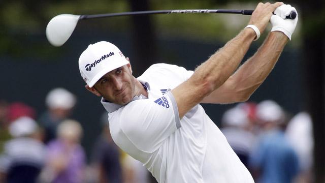 NESN's tweet photo. Dustin Johnson has a one-stroke lead after the first round of the PGA Championship. http://t.co/b9rs4ljY5V http://t.co/GTR91zuIX3