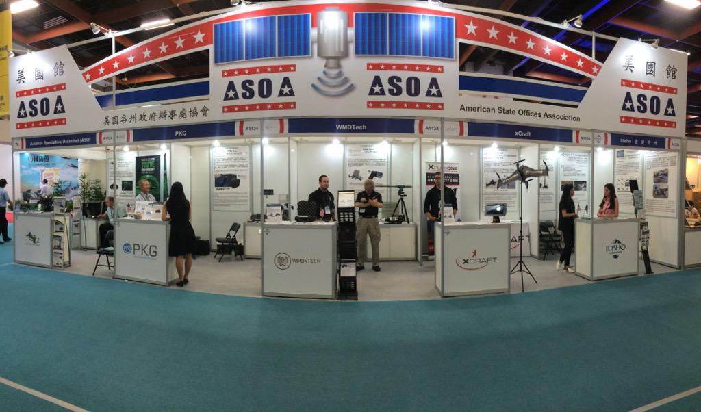 IdahoCommerce's tweet photo. @xplusonedrone @PKGUIS: ID is ready for day 2 of the Taipei Aerospace &amp; Defense Technology Exhibition w/WMDTech &amp; ASU http://t.co/lbq3kLC0S4