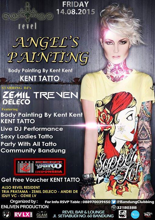 TONIGHT 14'August 'Angels Painting' <a href="/Revel_Official/">Revel Bar & Lounge</a> w/ <a href="/ZemiLDeLeCo/">IG: ZemiLDeLeCo</a> <a href="/TREVEN_Official/">TREVEN</a> <a href="/kent_tattoo1/">Kent Kent Tattoo</a> <a href="/BdgParty_Club/">Bdg Party Club</a>