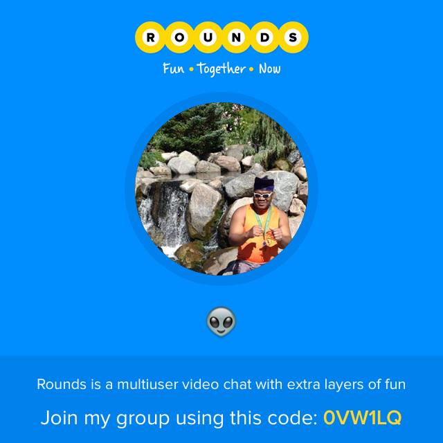 Join my Rounds group (use code: 0VW1LQ) - it's a free group video chat - join.rounds.com/m/IhC3xFAZ1l