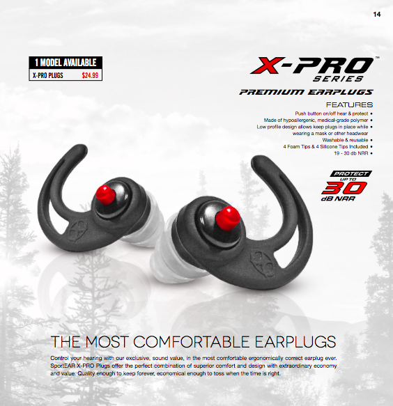 New From SportEAR: ProSounds X-Pro Premium Earplugs goo.gl/Q36whl