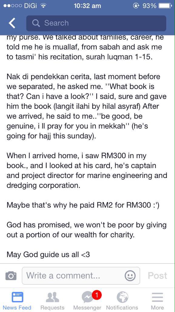 MissMushanoAmoy's tweet photo. Tak pernah lagi sedekah jadi miskin. Jadi jangan risau untuk bersedekah. http://t.co/MIBrmrX4BN