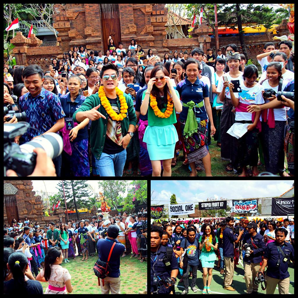 Yudhasantoro's tweet photo. This is Breakout shooting today!!.. Thank you SMAN 6 Denpasar @breakoutnet http://t.co/SUdxexOqBp