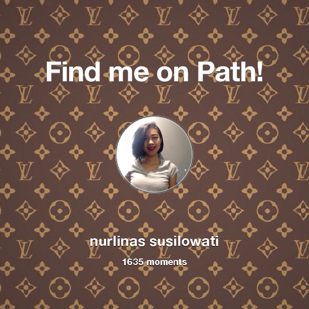nurlinass's tweet photo. I've shared 1,635 memories with my friends on #Path - see them now at http://t.co/R48Yv0CVWf! #thepersonalnetwork http://t.co/tV4oUwixWf