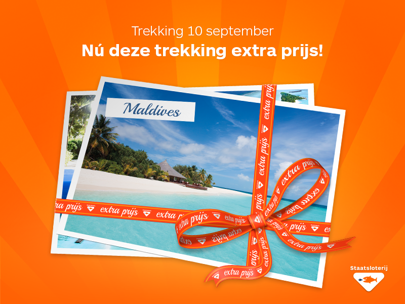 Wist je dat we bovenop het prijzenpakket van 10 september ook 10 all inclusive reizen naar de Malediven weggeven?