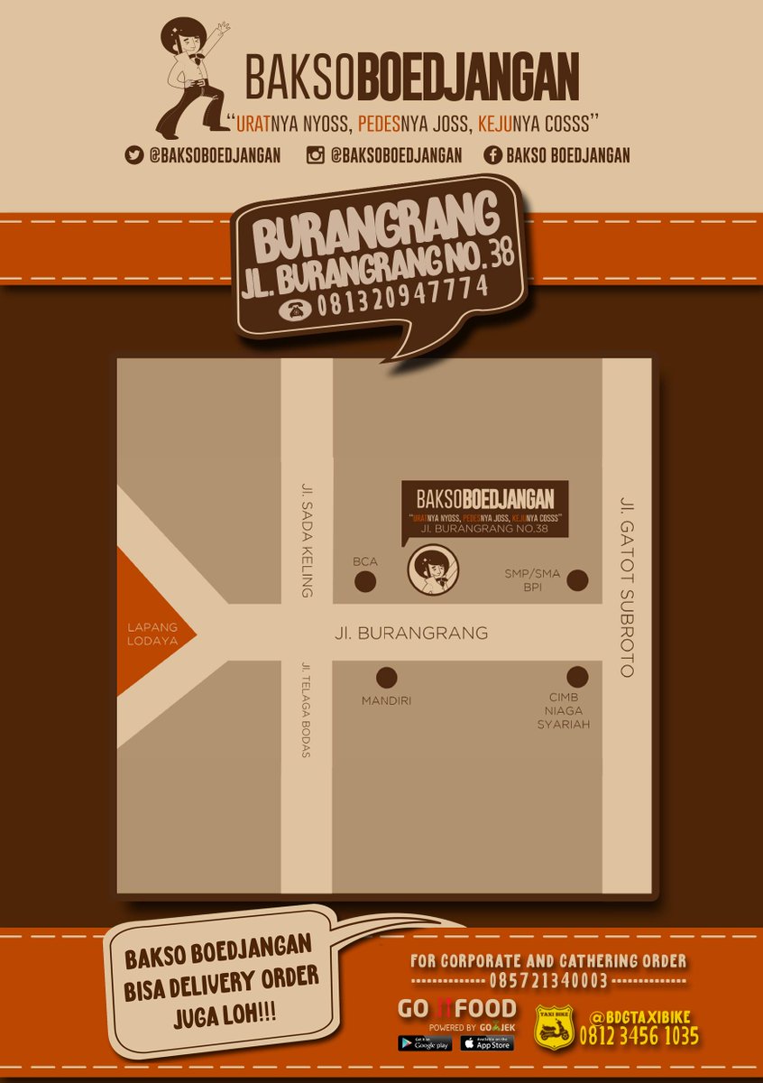 FREE 500 Mangkok!! GRAND OPENING <a href="/BaksoBoedjangan/">Bakso Boedjangan</a> BURANGRANG. 18 Agustus 2015. Syarat Follow, RT &amp; Regram!!