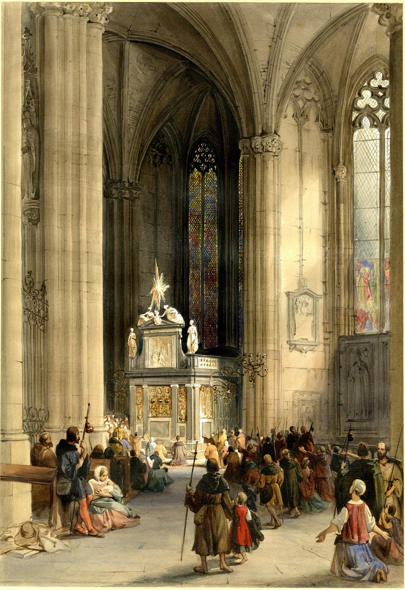 britishmuseum's tweet photo. Cologne Cathedral was completed #onthisday in 1880, 632 years after construction began! http://t.co/nEPlglJvfg http://t.co/ml5z0q7mhs