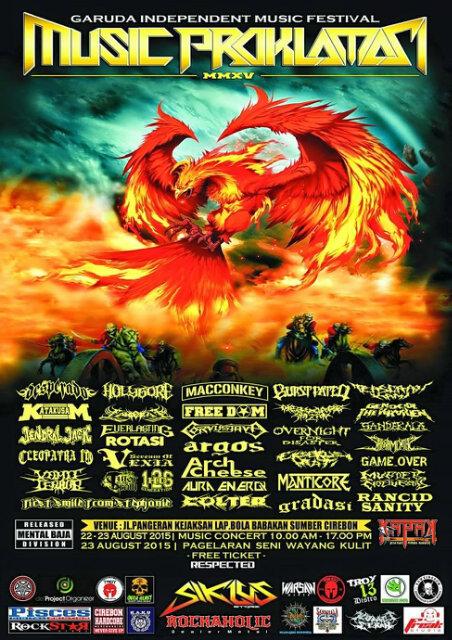 Aja klalen lur,markipat MUSIC PROKLAMASI#4 22-23 agustus 2015 at Lap.Bola Jl.Pangeran Kejaksan Babakan Sumber Cirebon