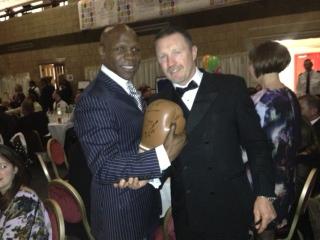 MilitaryBoxing's tweet image. Our good friend and supporter Steve Collins meets up with old rival Chris Eubank at one of our shows