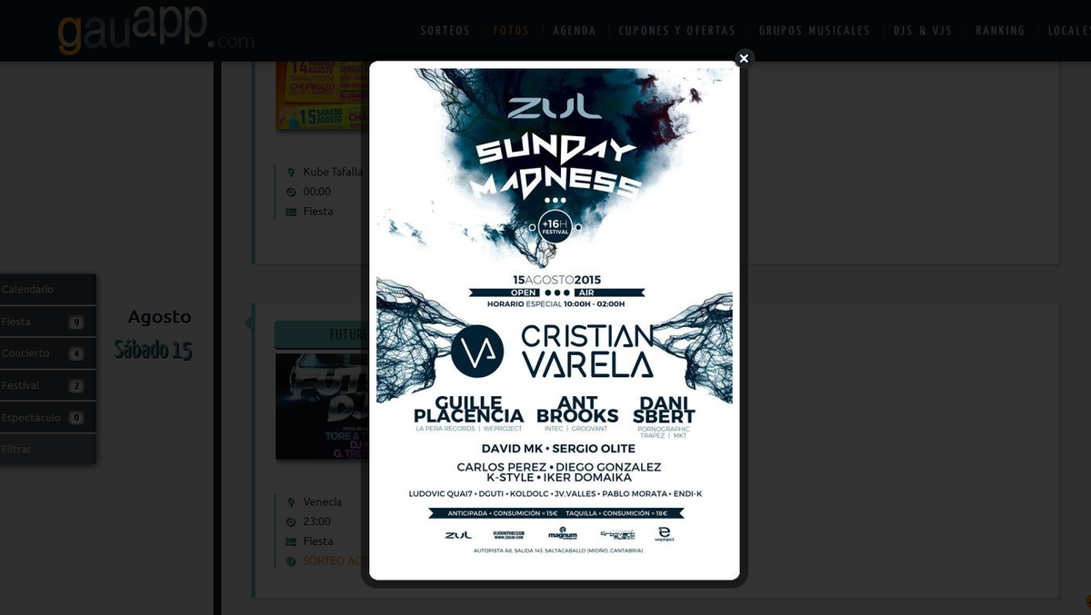 gauapp's tweet photo. SORTEO EXPRESS de 2 pases para disfrutar de @cristianvarela @djantbrooks y muchos+ MAÑANA en @ZUL08OFFICIAL!RT&amp;FOLLOW http://t.co/8FJ16iUEmF
