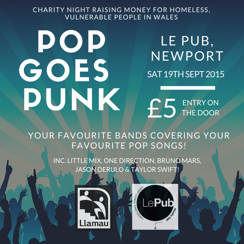CarysJenkins_'s tweet photo. Charity night in aid of @LlamauUK at @Lepub 
Sat 19th Sept. Only £5 entry
Punk bands hilariously covering pop songs! http://t.co/9FN9dXHonB