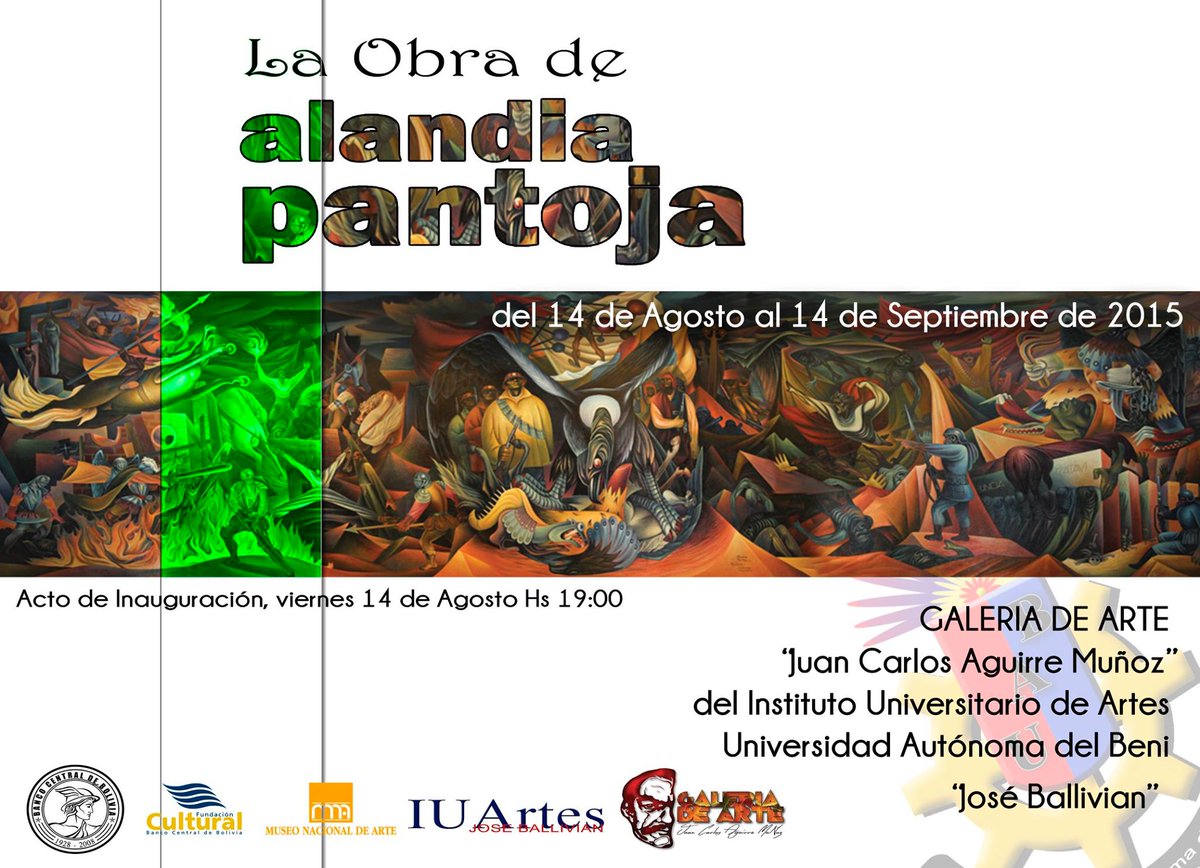 MNABolivia's tweet photo. #Bolivia Amig@s de Trinidad!!!
Hoy viernes 14 de agosto, se inaugura la muestra itinerante "Miguel Alandia Pantoja"!! http://t.co/7zPJ9qnQ4U