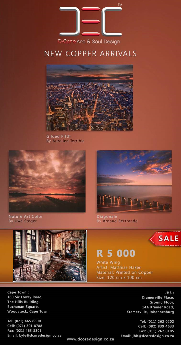 Dcore_Design's tweet image. We are proud to announce that we are the first in #Africa to print on copper!