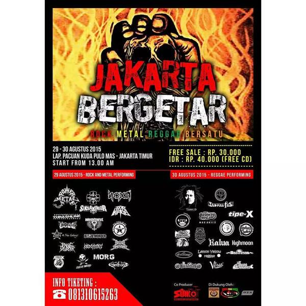 Halo kawan dan teman sedulur smuanya...Semoga Sehat dan Sukses Slalu..! Jangan lupa 30 Agustus 2015..JAKARTA BERGETAR