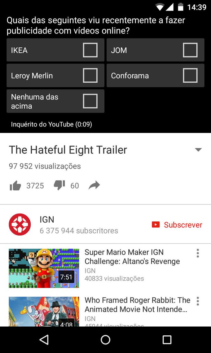 PltfAndroid's tweet image. #YouTubeAdsInquiry já alguém viu?
#android #plataformandroid #youtube