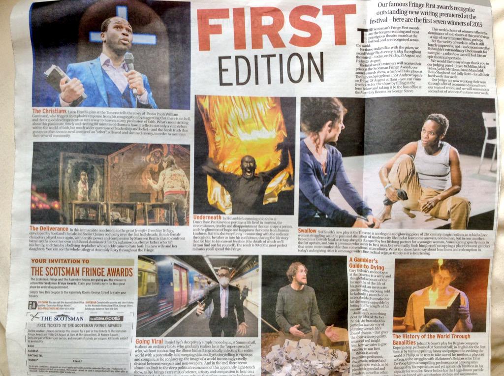 Summerhall (@summerhallery) on Twitter photo Two <a href="/TheScotsman/">The Scotsman</a> Fringe Firsts for summerhall shows announced today. Congratulations! <a href="/northernstage/">Northern Stage</a> <a href="/BigInBelgium/">Big in Belgium</a> 🎉🎈 Two <a href="/TheScotsman/">The Scotsman</a> Fringe Firsts for summerhall shows announced today. Congratulations! <a href="/northernstage/">Northern Stage</a> <a href="/BigInBelgium/">Big in Belgium</a> 🎉🎈