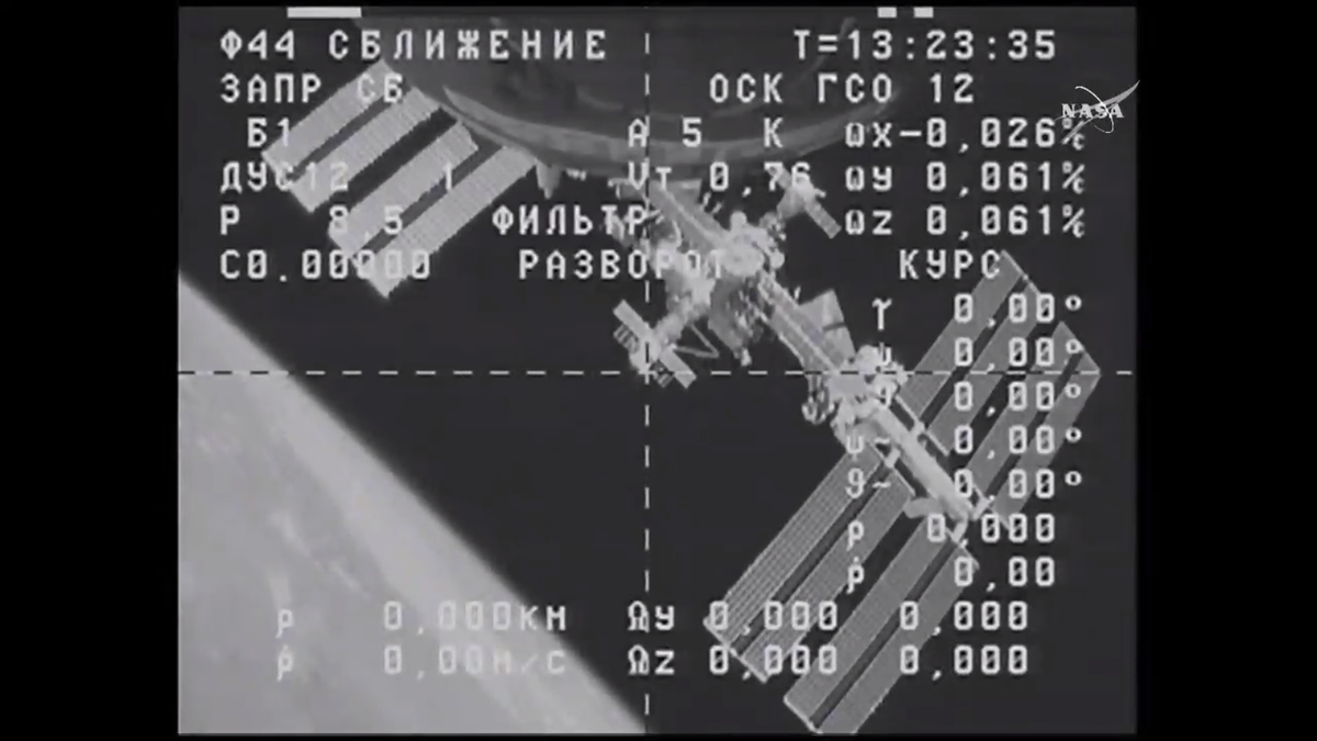 ShuttleAlmanac's tweet photo. LIVE - Undocking of the #ProgressM26M cargo ship from the aft Zvezda port of the #ISS now about 200 metres away http://t.co/hViYN2a2fj