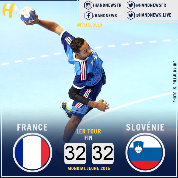 HandNews_Live's tweet photo. [#MondialU19] Au terme d'une fin de match épique, les bleuets arrachent un match nul inespéré ! http://t.co/nd3wJosoe5