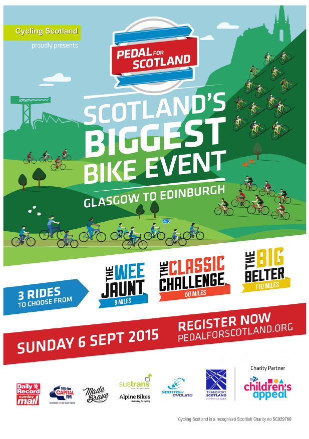 better_way's tweet photo. Are you taking part in @PedalScotland this year? Three rides to choose from, which will you do? #pfs2015 http://t.co/kS4aTUGP6K