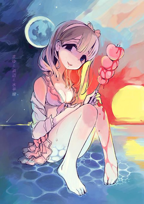 16日(3日目)東ラ14a ANIMAL SERVICE新刊告知。
水着まゆとプロデューサーのお話。私がまゆとPの理想の距離感を描こうと話を構成すると凄く地味な印象になるのですが、是非まゆPさんに読んで貰いたい新刊まゆ本2冊目です。 