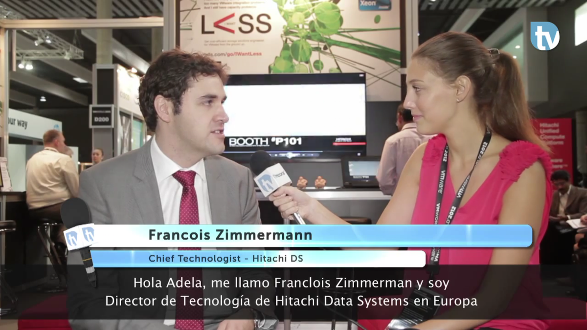 EncoraTeam's tweet image. Recordamos la entrevista que hicimos a Hitachi Data Systems en el #VMworld2012: goo.gl/iG4bEX @HDSIberia