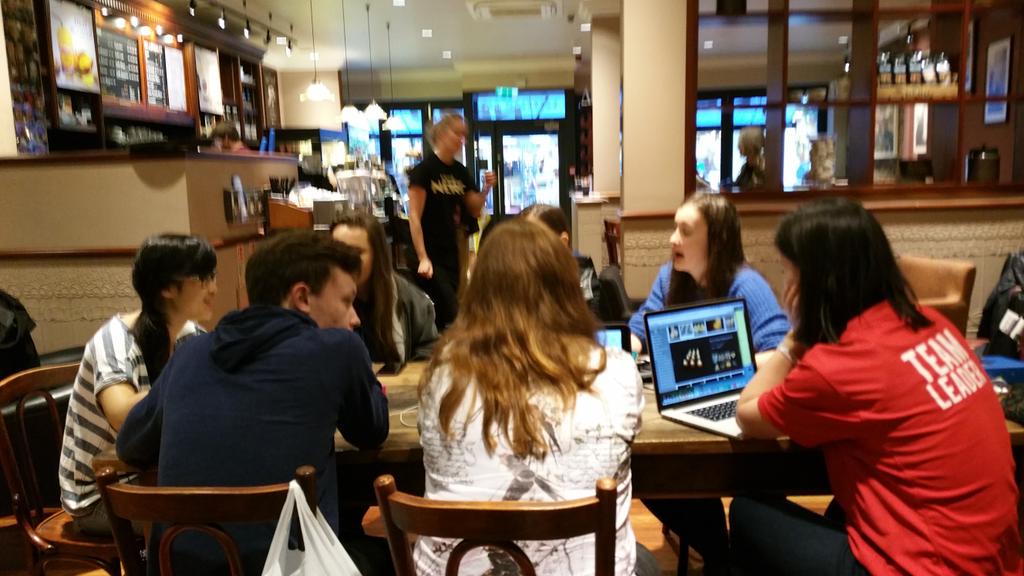 E4LNCSSwindon5's tweet photo. Social action well underway from Team 5 over a lovely cup of coffee. #coffeechangeslives
@Engage4LifeUK http://t.co/ZUVh35QWjx