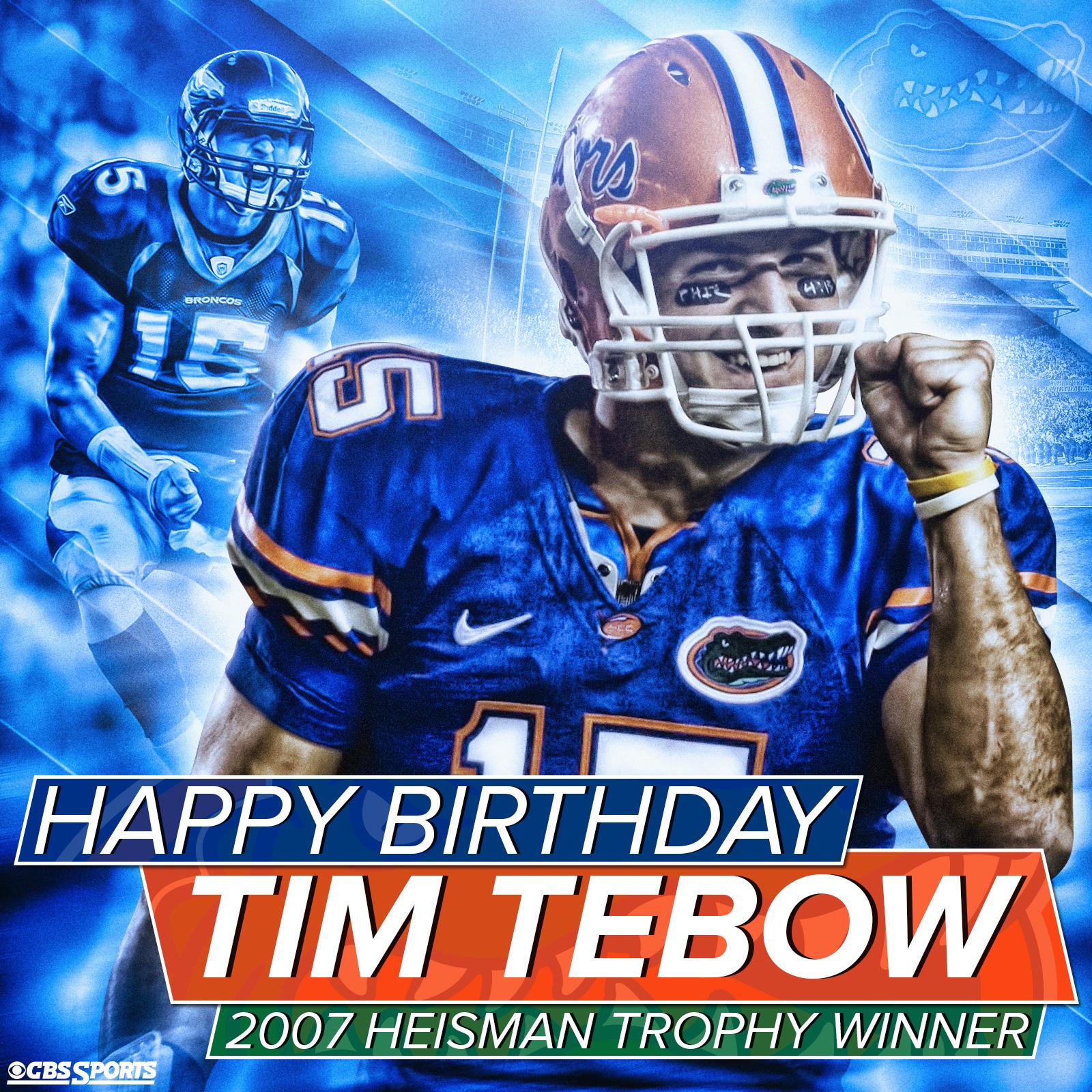 Happy Birthday to the one and only, Tim Tebow. 