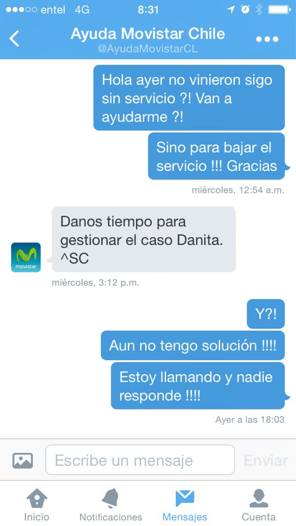 danita_aascui's tweet photo. @AyudaMovistarCL aun no dan solución a mi problema !!!😡😡😡😡 http://t.co/zpGqO92iEO