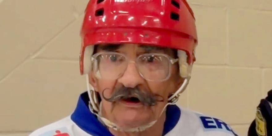 people's tweet photo. Seriously in awe of this 94-year-old hockey player who still hits the ice every week http://t.co/vyY7LejjwQ http://t.co/SPhV1zqQGP