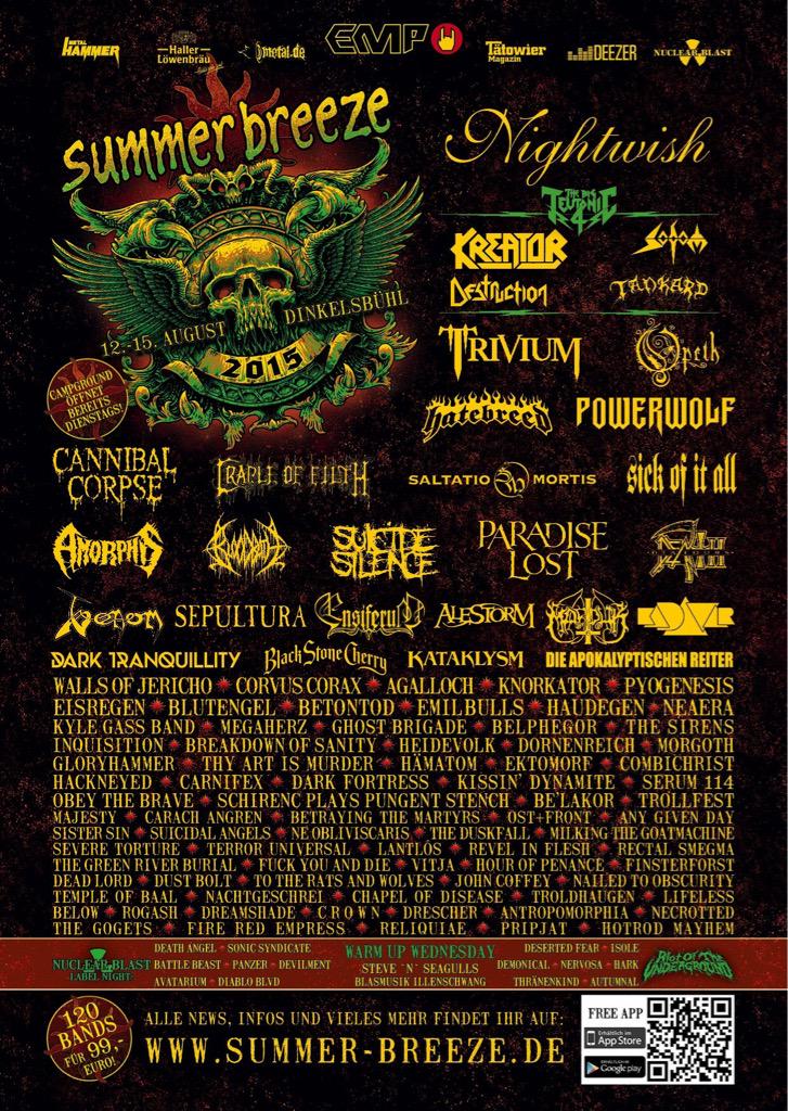 CradleofFilth's tweet photo. Our last festival for the summer is tonight! #cradleoffilth #HammerofTheWitches #summerbreeze2015 http://t.co/20ZChQsxBm