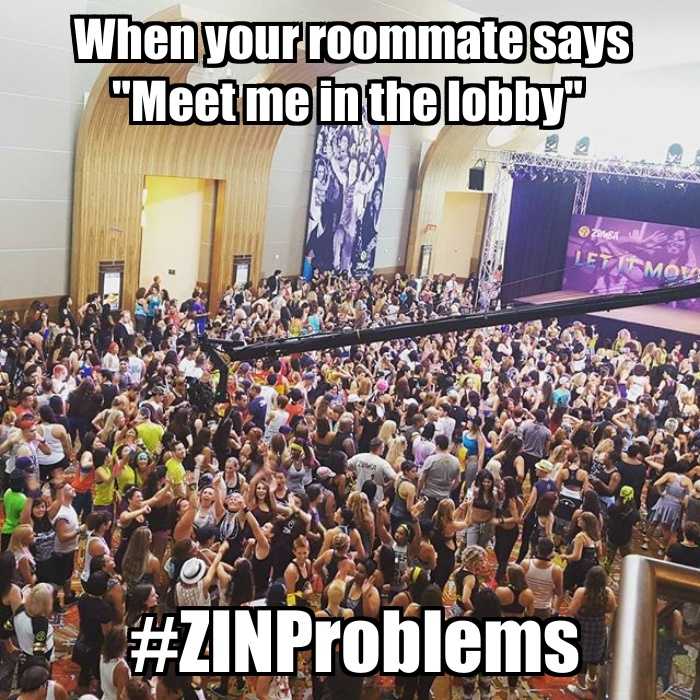 ZumbaPowerHour's tweet image. &quot;Just look for the shirt that says ZUMBA&quot; #ZINProblems #LosJefes #ZINCON2015 #WhereDeyAtDoe