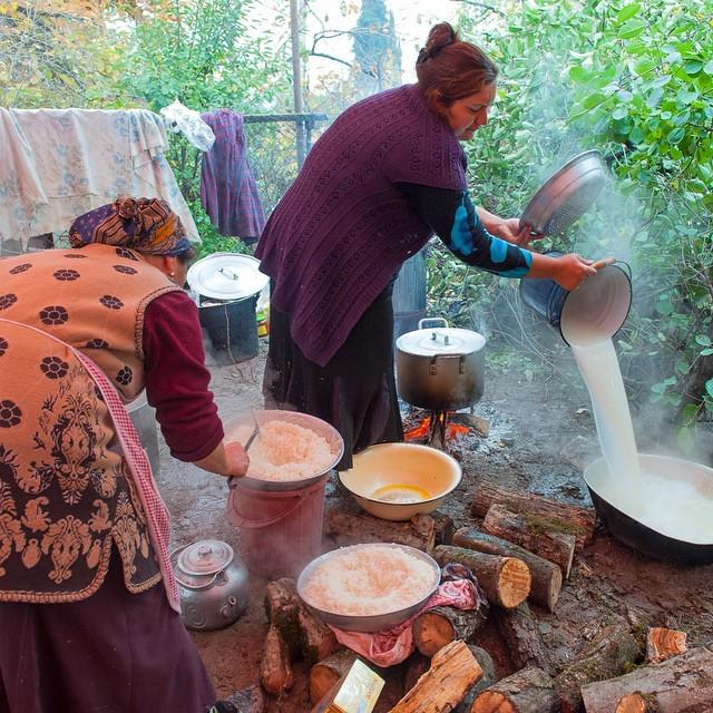 Азербайджанская деревня готовим