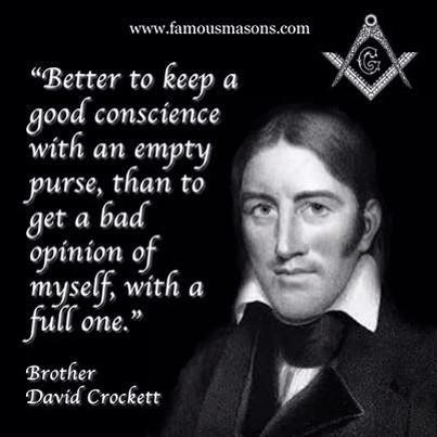 #DavidCrockett #Freemason