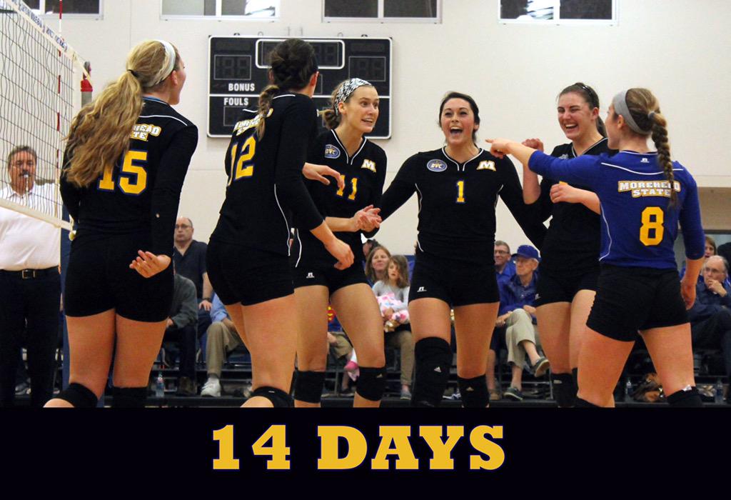 MSUEaglesVB's tweet photo. Getting closer to the first serve of the season.... #14days #EE #12/4 http://t.co/Puskmf5Zot