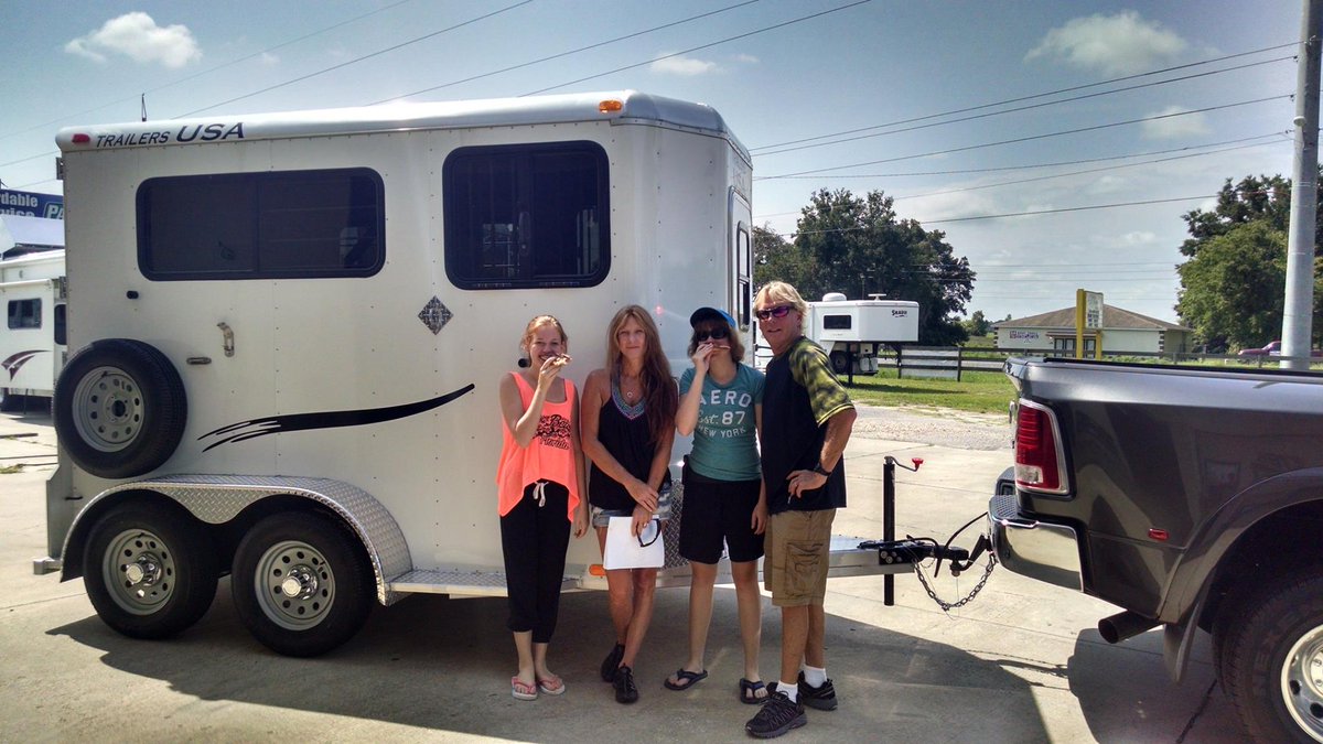 OcalaTrailers's tweet image. Congratulations Cheryl Griffith &amp;amp; family of #Tennessee on their new 2016 #TrailersUSA 2 Horse Tack &amp;amp; Feed #bumperpull