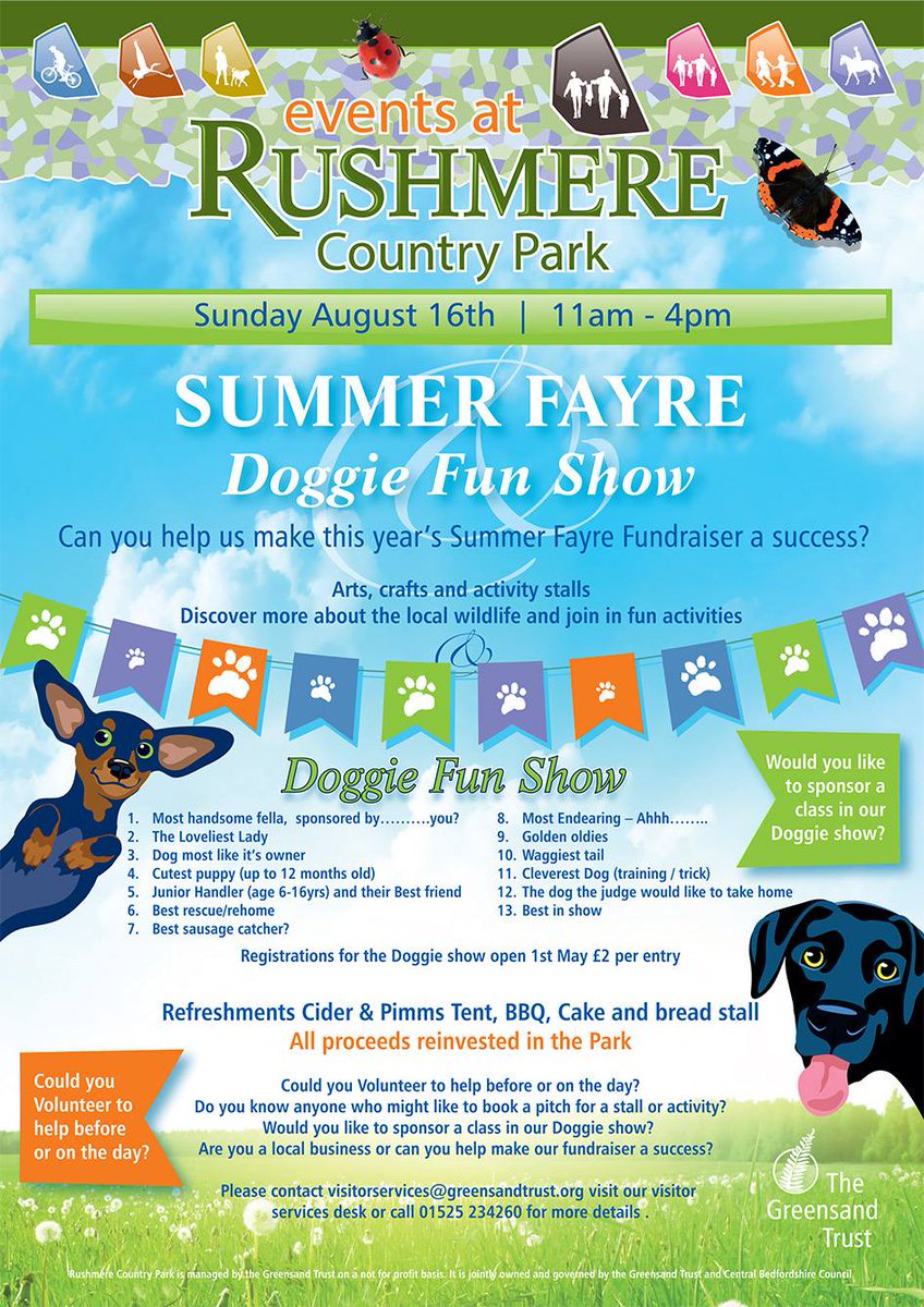 Rushmere Dog Show, Sun 16th Aug in Heath and Reach, Leighton Buzzard
<a href="/LBOnews/">LB Observer</a> <a href="/InTheBuzzard/">Leighton Buzzard</a> <a href="/LLTCNews/">Leighton-Linslade TC</a> @GreensandTrust