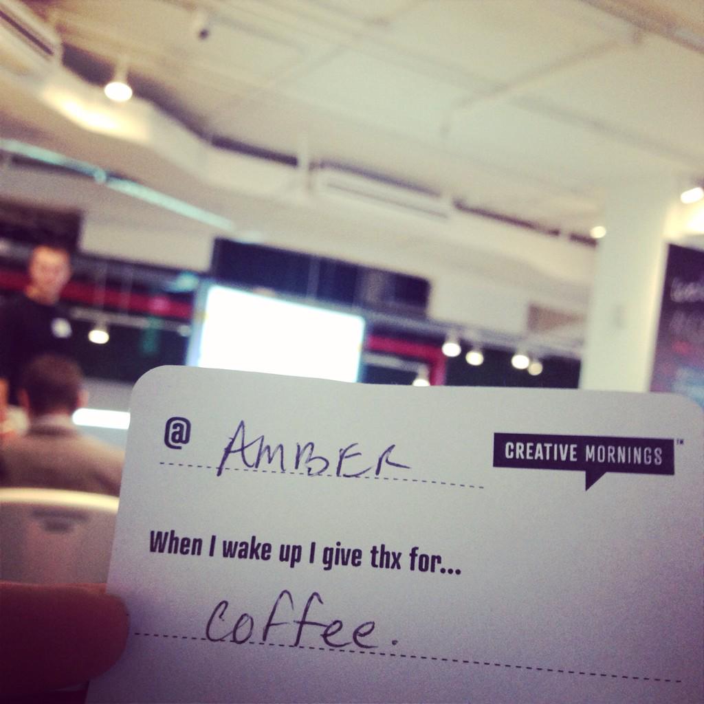 GIVENGOPROJECT's tweet photo. #cmftl creative mornings. http://t.co/tBceuL6aj3
