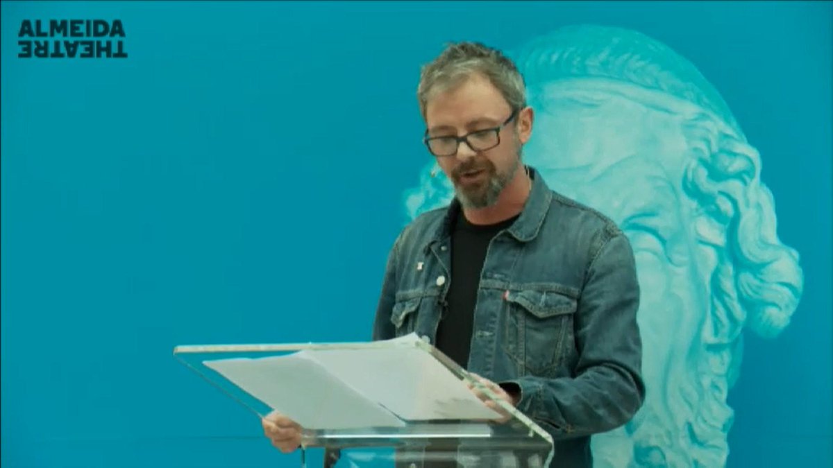 SimmMasterFans's tweet photo. Gallery: John taking part in the over 15 hours 
reading of the #lliad At The British Museum. http://t.co/3Q4m6T8vF2
