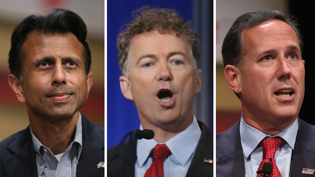 thehill's tweet photo. 7 GOP candidates who could drop from 2016 race before Iowa: http://t.co/QaCXQWmE7w http://t.co/ELCF1Nr4lV