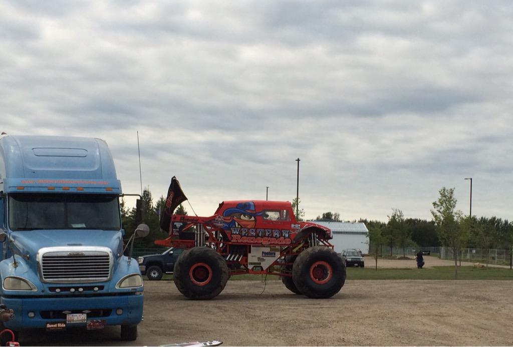 Monster Trucks &amp; more <a href="/WildOutdoorExpo/">Outdoor Expo</a> on now at Heritage Park in Stony Plain