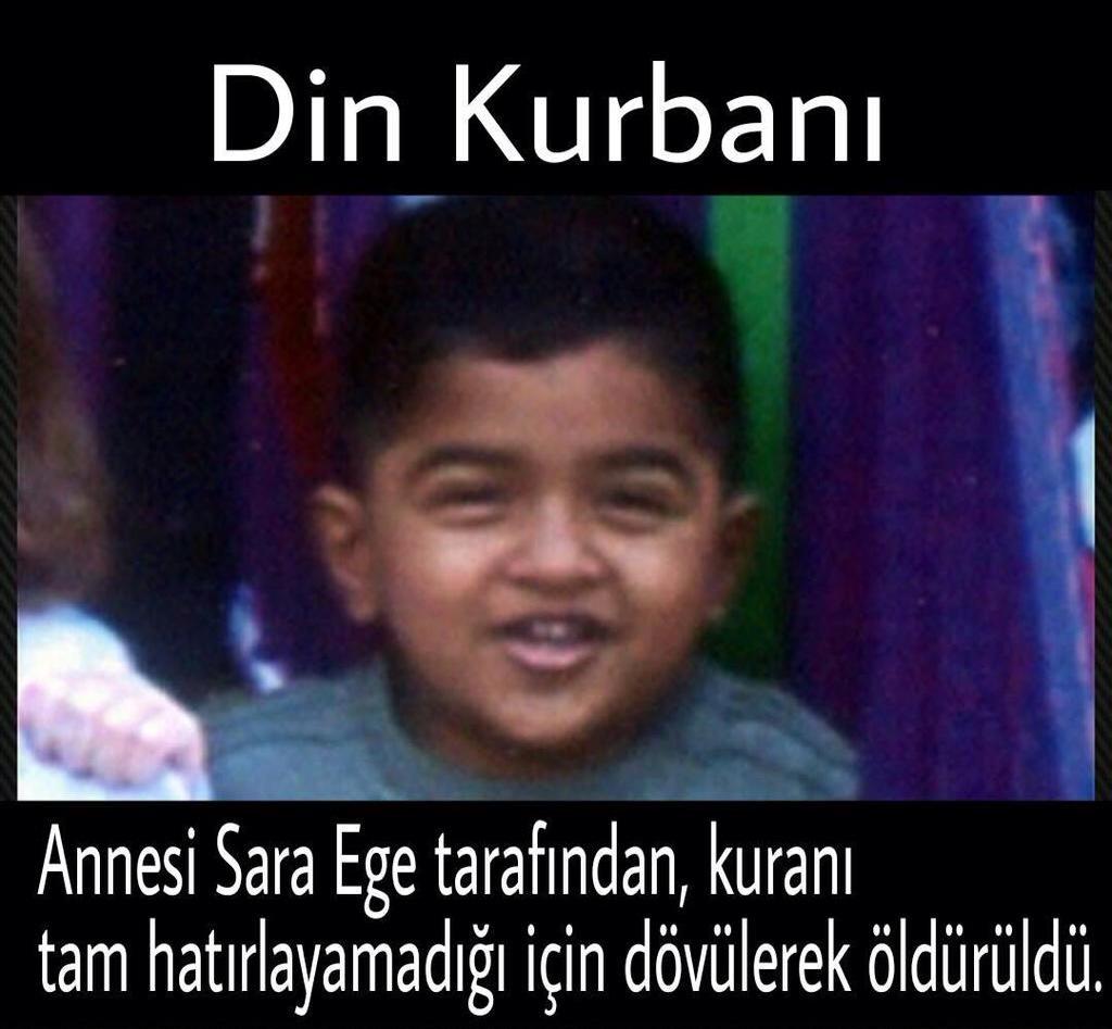 DİN KURBANI.!
Din adı altında yapılan canilik insanlara dini sevmeyi değil dinden soğutmaya yönlendiriyor..